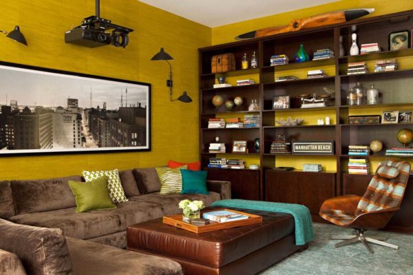 Living Room Mustard Yellow Color Combinations