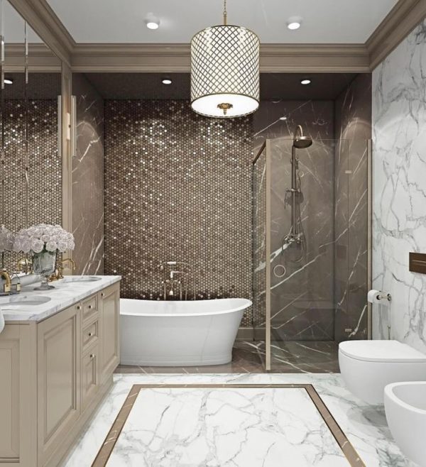 2021 Bathroom trends: modern design ideas and styles - Bathroom Tile TrenDs 2021 2 600x658