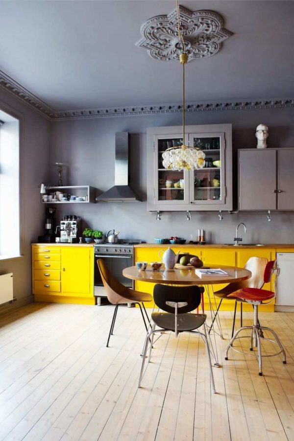 Mustard Yellow Kitchen Cabinets Ideas - Hackrea